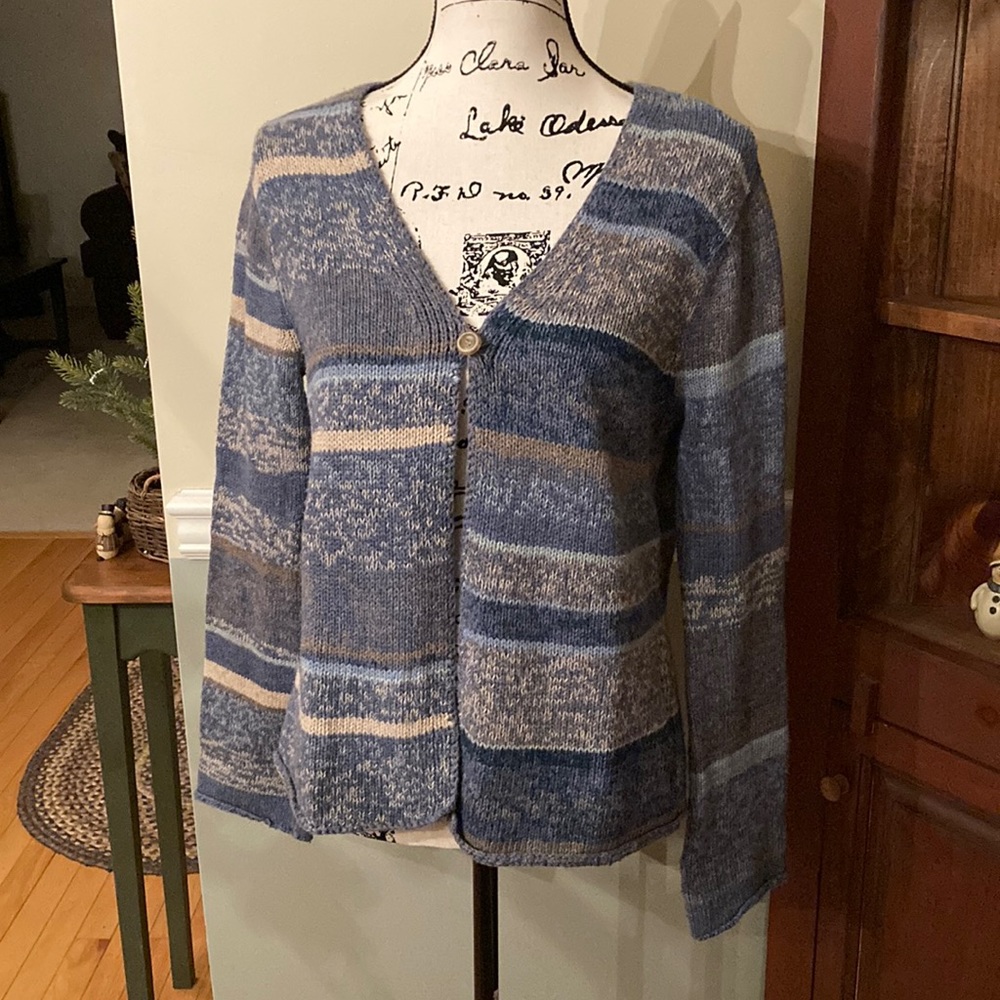 Jjill one button cardigan